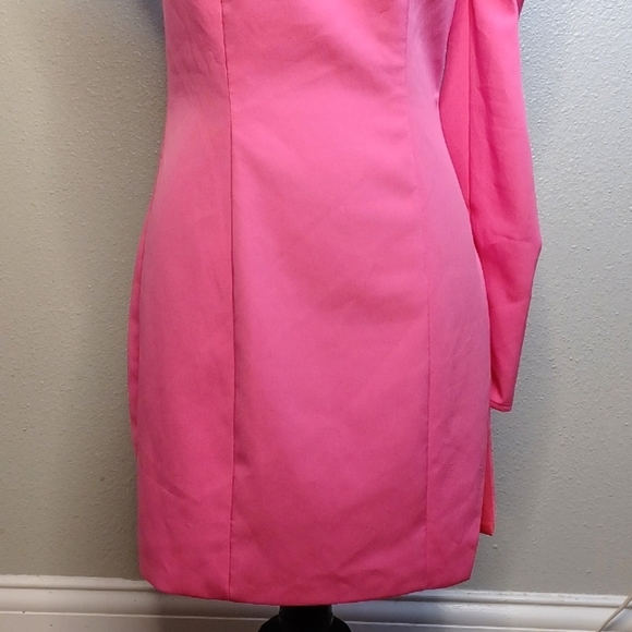 Ieena Duggal One-Shoulder Long Sleeve Fitted Short Dress - Picture 6 of 12